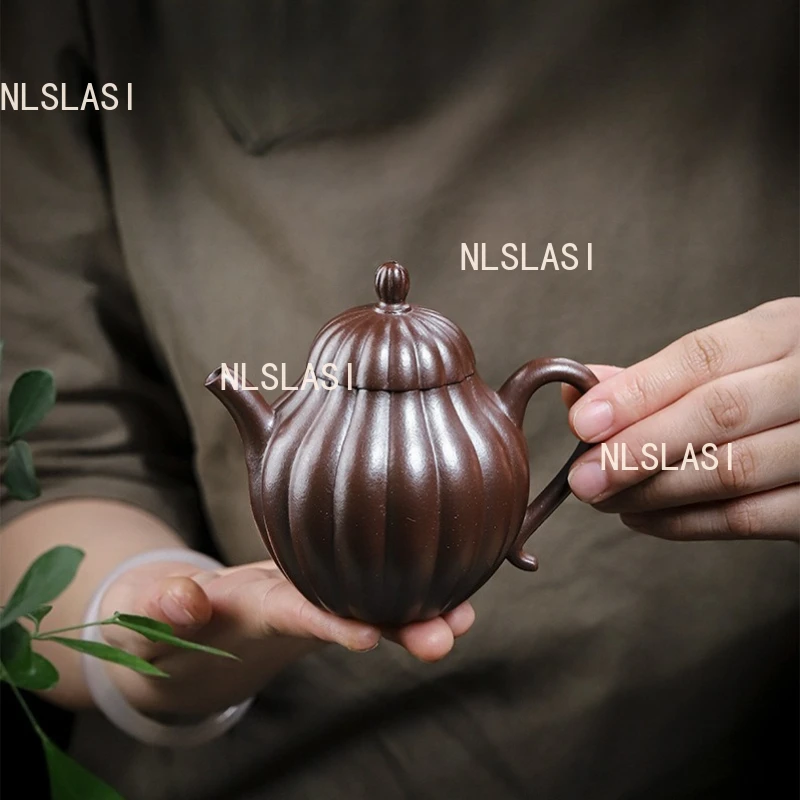 Water Chestnut Autumn Water Purple Clay Pot Handmade Chinese Style Tea Pot Without Additives Household Small Capacity Tea Maker