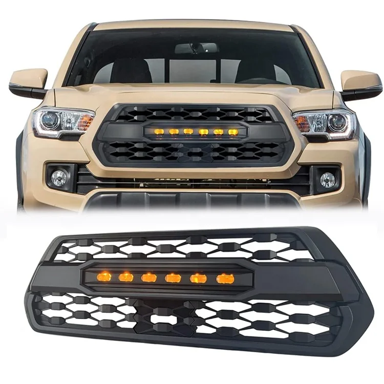 LED light Bar Car Grille For Tacoma 2016-2023