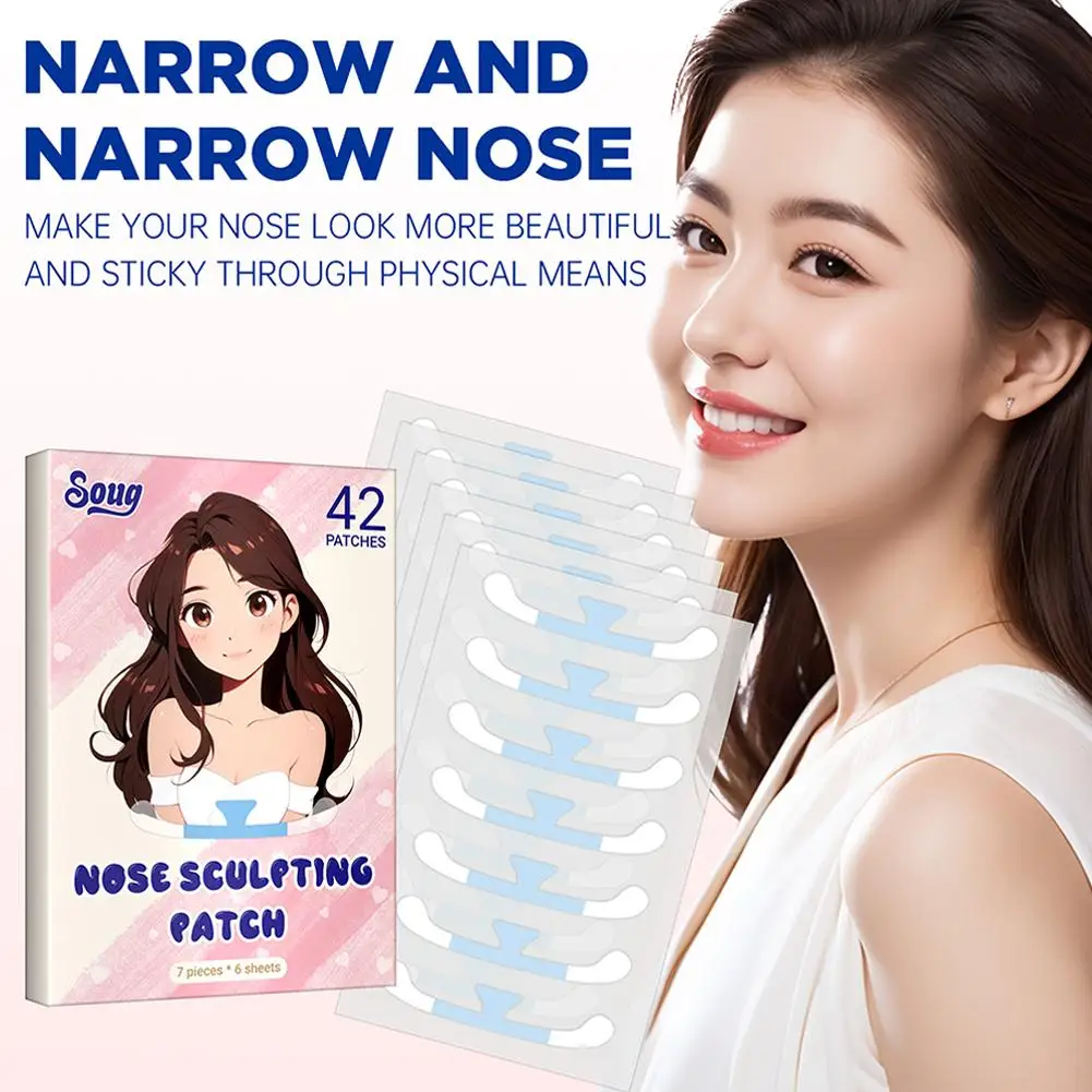 Shrinking Nose Wing Stickers Nose Shrink Patchs Cosplay Special Small Nose Narrow Make Up Cosmetic Nose Strips Face Care Tools