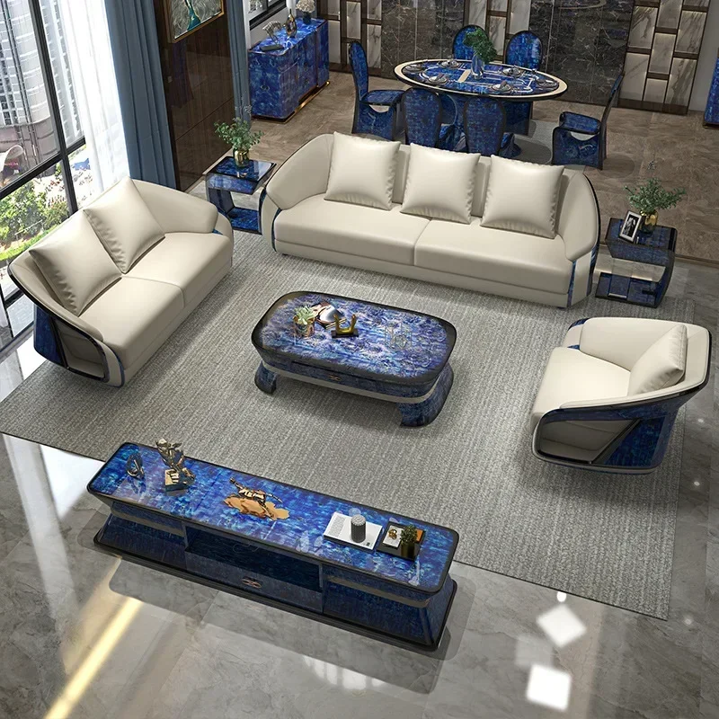 Light luxury leather sofa