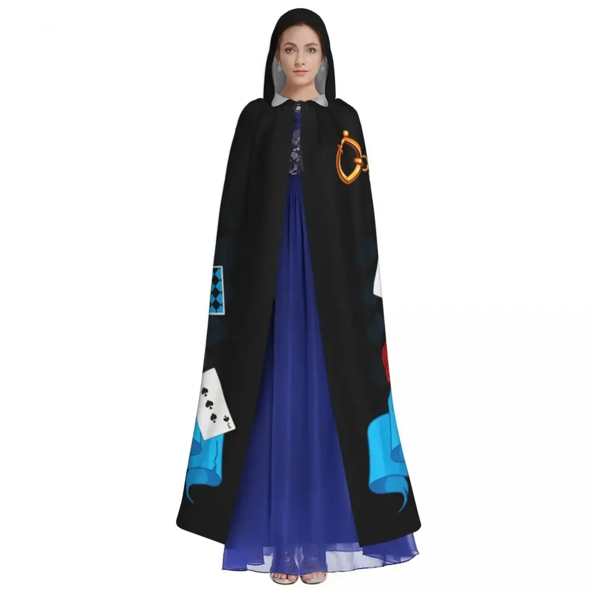 Hooded Unisex with Hood Rabbit Motion Cups Hearts Alice Vampire Witch Cape Cosplay Costume