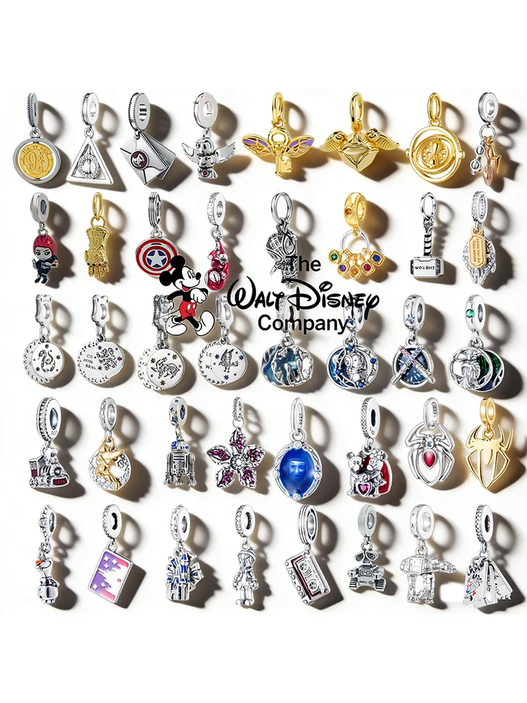 2026 Hot Sale 925 zilveren Disney-bedelkralen, compatibel met originele Europese armbanden, doe-het-zelf-sieradengeschenken voor ALLE fans van Disney - afbeelding 2