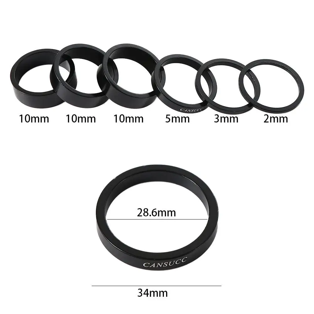 Aluminum Alloy Ring Gasket Headset Riser MTB Road Front Fork Washer Handlebar Spacers Stem Spacers Bike Headset Washer