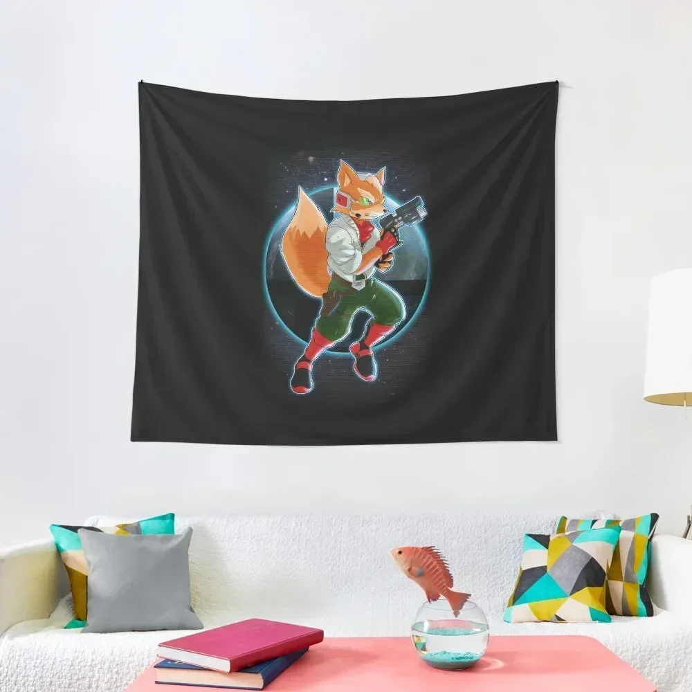 Fox McCloud Tapestry Decoration Aesthetic House Decorations Tapestry