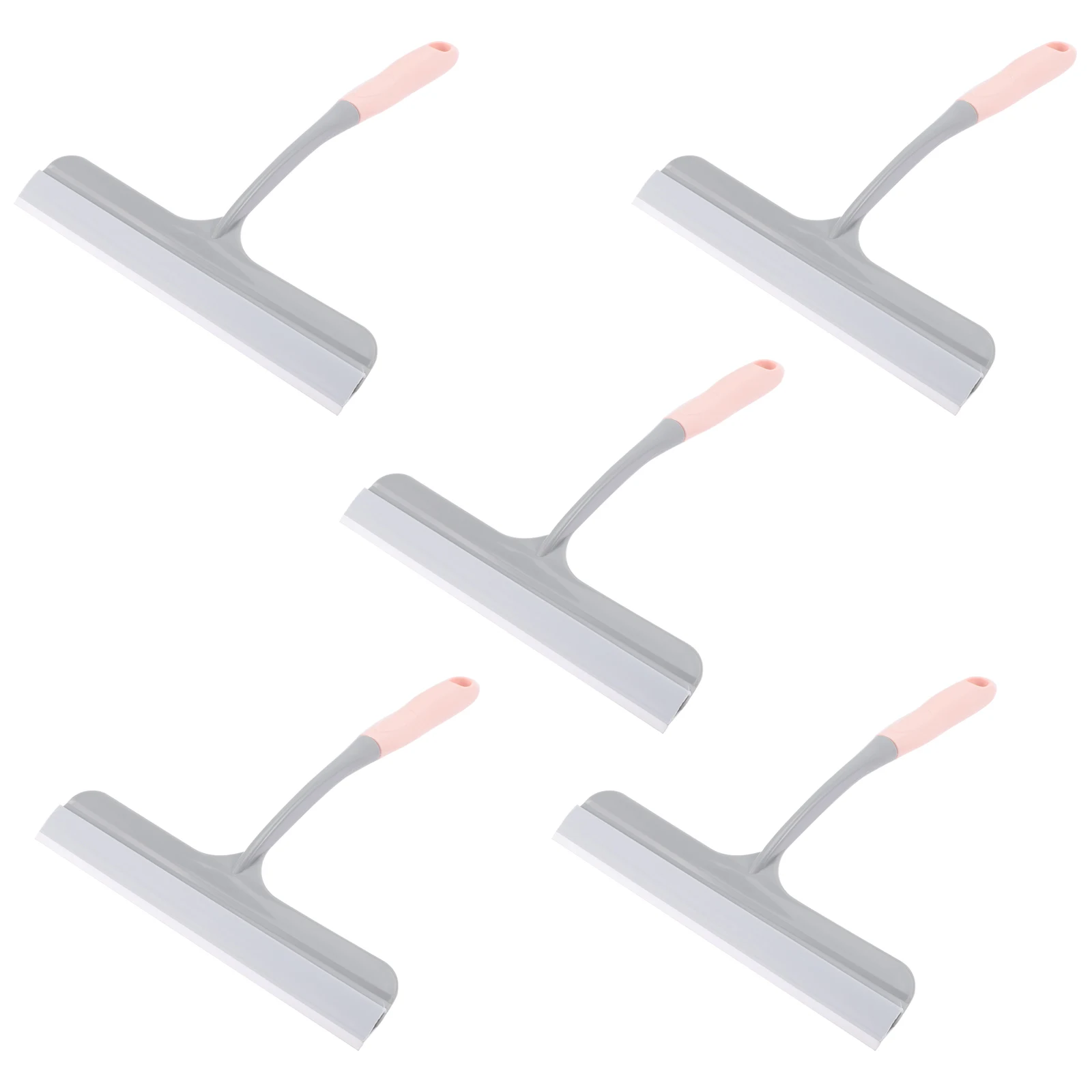 

5 Pcs Glass Wiper Window Scrubber Cleaning Squeegee Multi-purpose Silicon Tools Bathroom Kitchen Balcony Car Tile Non-slip