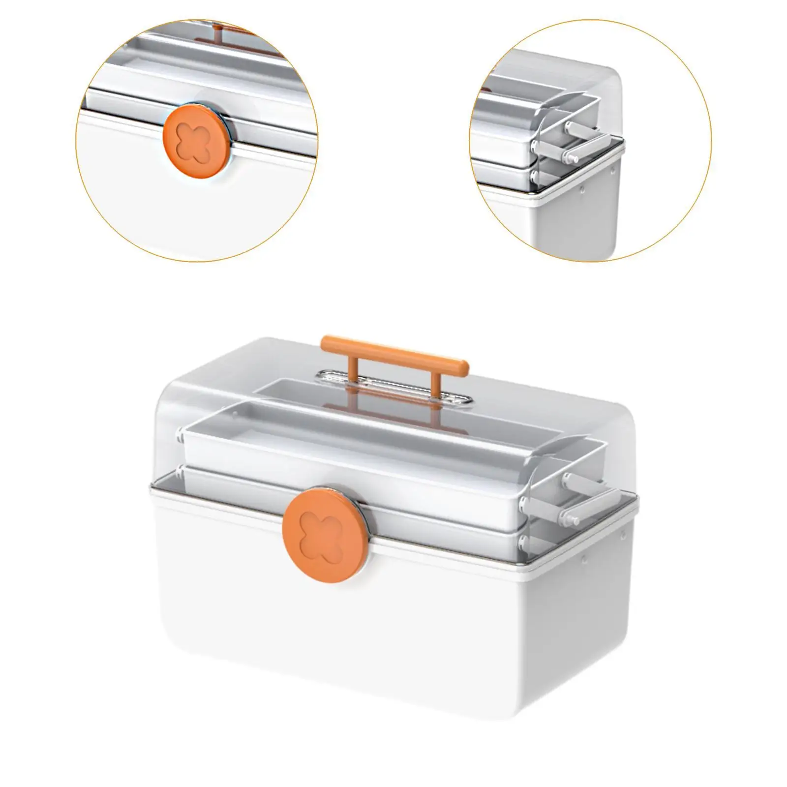 First Aid Case Box Storage Case Large Capacity Household Storage Box Emergency Container for Sewing Jewelry First Aid