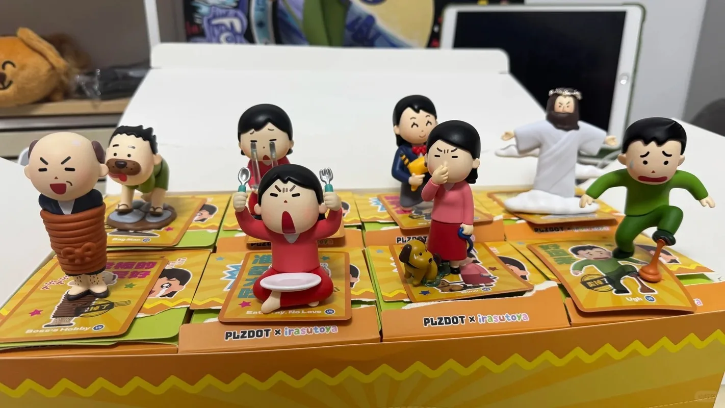 شخصيات Plzdot التوضيحية سلسلة الحظ الجيد صندوق أعمى صغير مجموعة شخصيات الحركة زينة الحلي نموذج هدية مجموعة #2