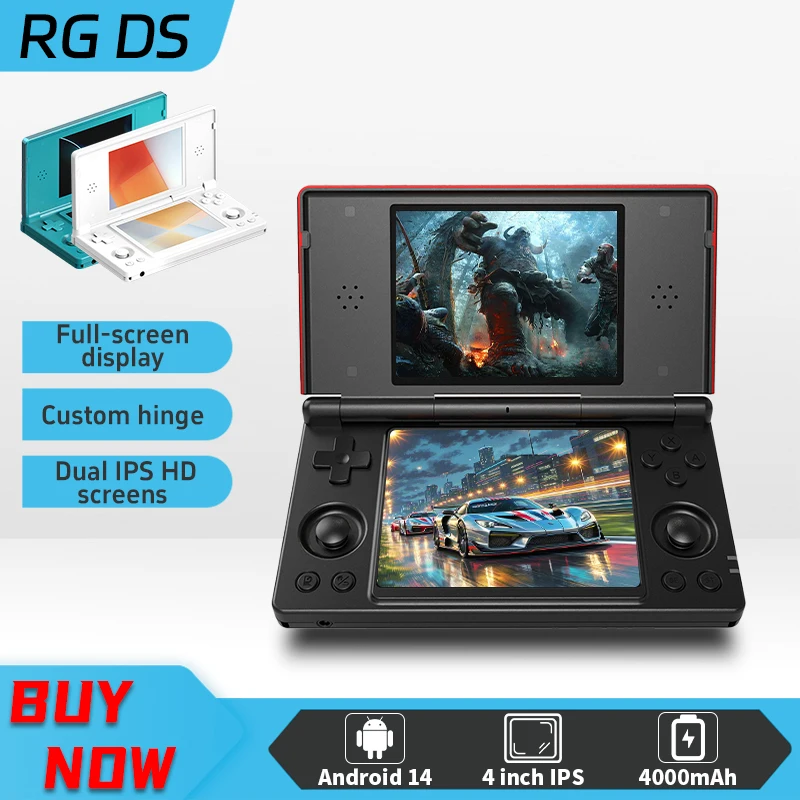 Anbernic RG DS Handheld Game Console 4" IPS Dual Screen Andr