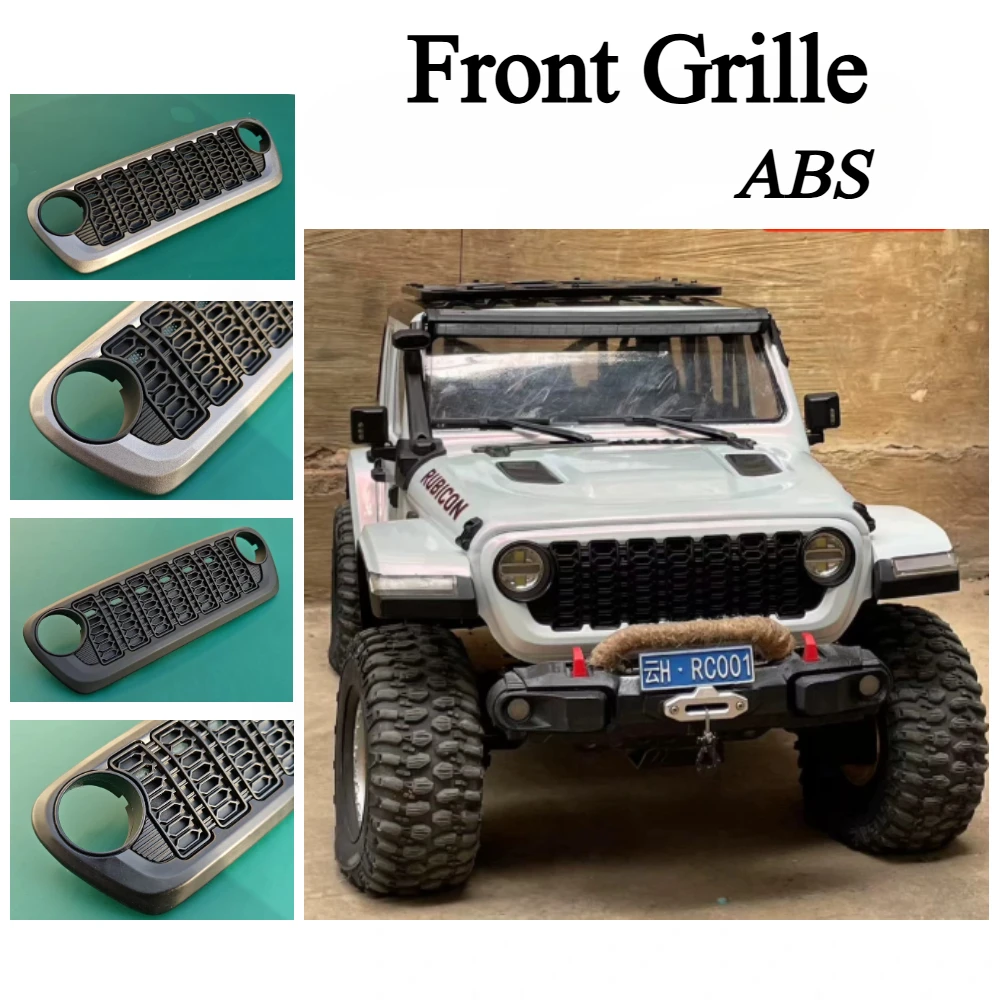 RC Crawler Front Grille ABS Injection Molding Silicone Cast Decor Parts For RLAARLO JK07 MK07 Off-road Car Modified Accessories