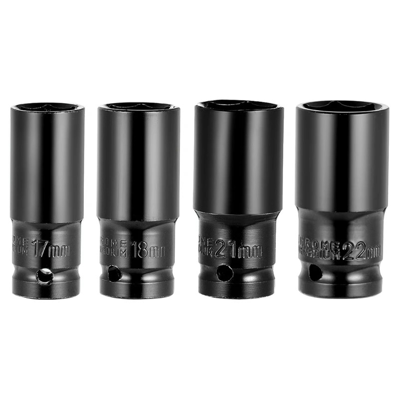 Convenient 1/2inch Extended HexSocket 1/2Inch Metric Deep Impact Socket Easy to Use Tool for Secure Fastening Dropship