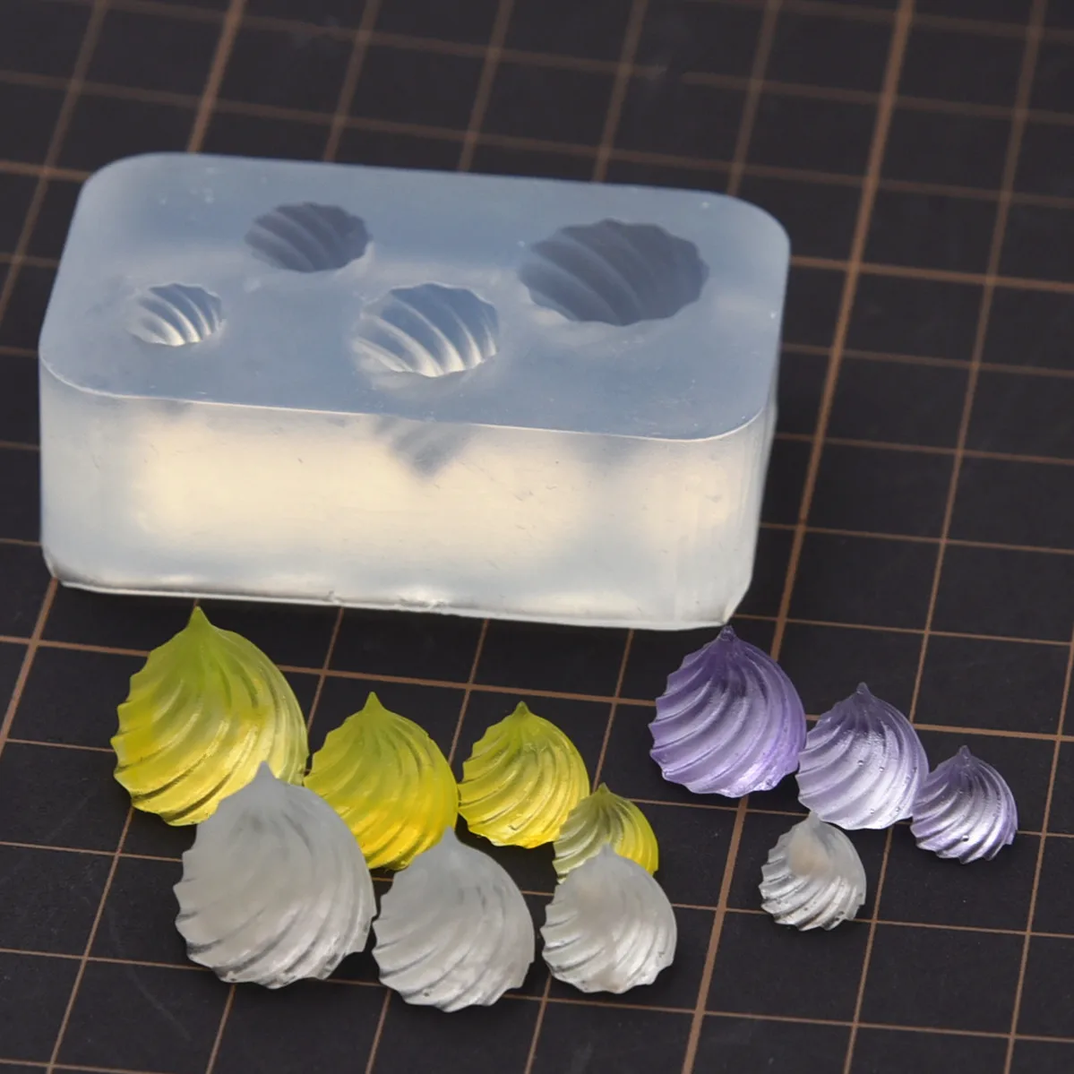Porttery Clay Mini Real Ice Cream Silicone Molds for DIY UV Resin Gule Doll Food Toy  Fasting Shaped DIY molds view 5