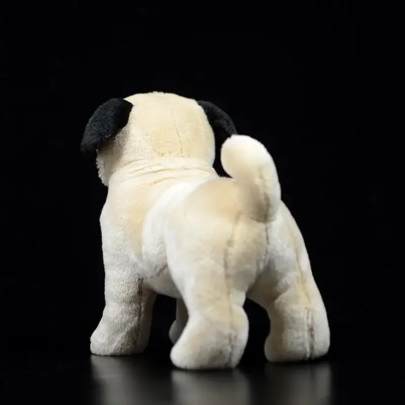 Lifelike Standing Pug Dog Plush Toys Soft  Stuffed Animals Toy Birthday Christmas Gifts for Kids