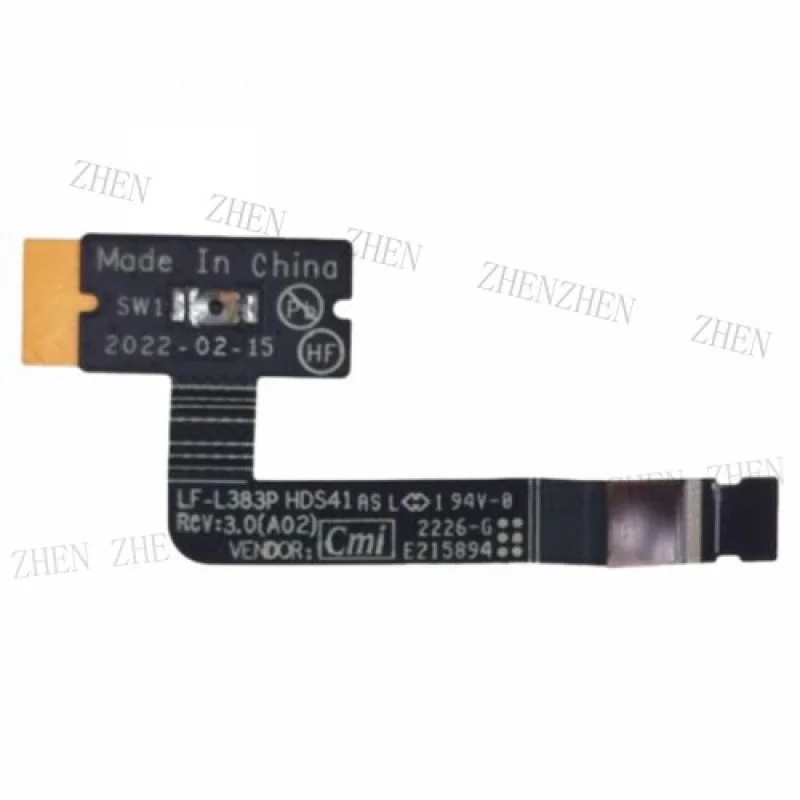 Y Power Button Board 0J6HM7 LF-L383P HDS41 DA30001NV30 For Dell Alienware X14