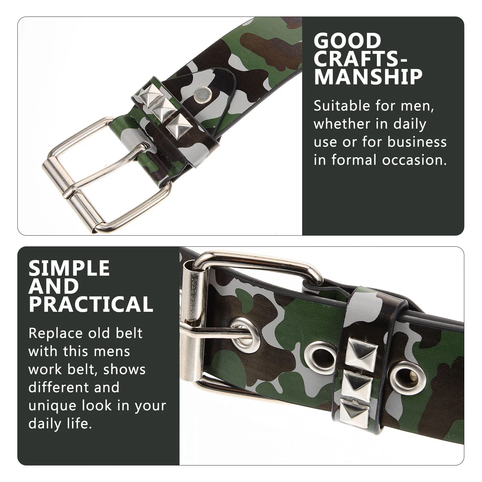 

Camouflage 120cm Adjustable Men Women Canvas Waist Belt Work Belt For Trousers Jeans Leggings Dresses Mens