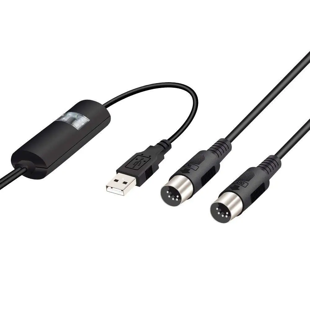 Five-pin 5-pin MIDI To USB-C Type-C Cable To MIDI Cable Android Apple, Computer Cable MacBook