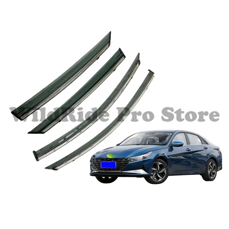 

1 set Car Exterior Accessories for Hyundai Elantra 2020 Sun Visor Door Window Rain Visor Wind Deflectors Rain Shield