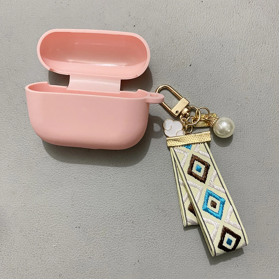 Cho Loa JBL Sóng 200TWS Trường Hợp Thời Trang Vỏ Vải Mặt Dây Chuyền Hộp Tai Nghe Dành Cho Loa Jbl W200 Ốp Tai Nghe Chụp Tai Bao Có Móc Khóa