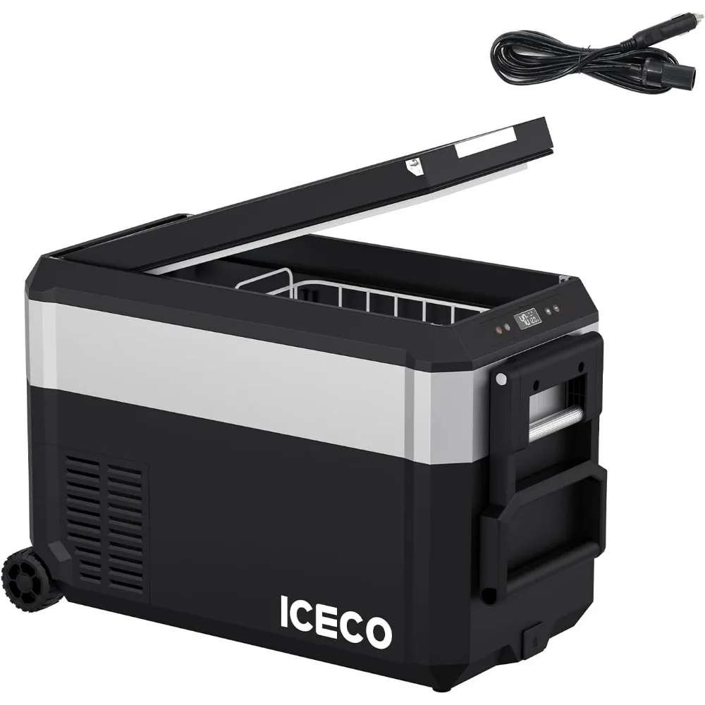 

Portable Refrigerator, 12 Volt Fridge with SECOP Compressor, DC 12/24V, AC 110/240V, -4°F to 68°F, for Outdoor, Car & Home