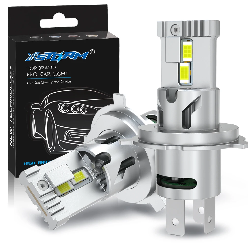 XSTORM H4 H7 Faro LED Lampada Canbus 150W 40000LM Lampadine a LED 7035 Chip con ventola Turbo Luci Auto Fari alti/bassi 6500K