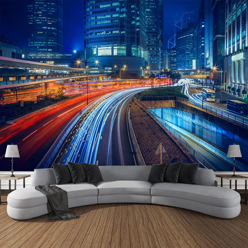 High Rise Building Wall, Tapestry, Art Decoration Carpet, Curtain Hanging, Family Bedroom, Living Room Decoration