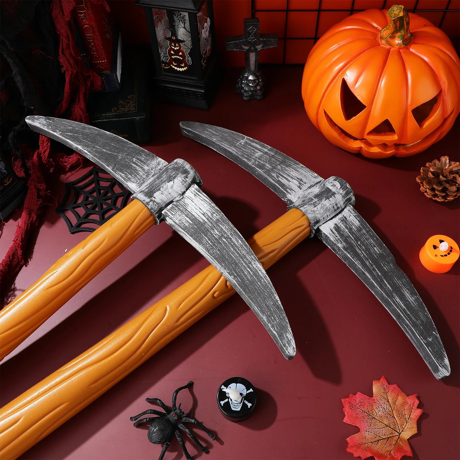 3Pcs Fake Pickaxe Decorative Photography Props Simulation Pickaxe Photo Props Party Performance Party Favor, Photography Prop