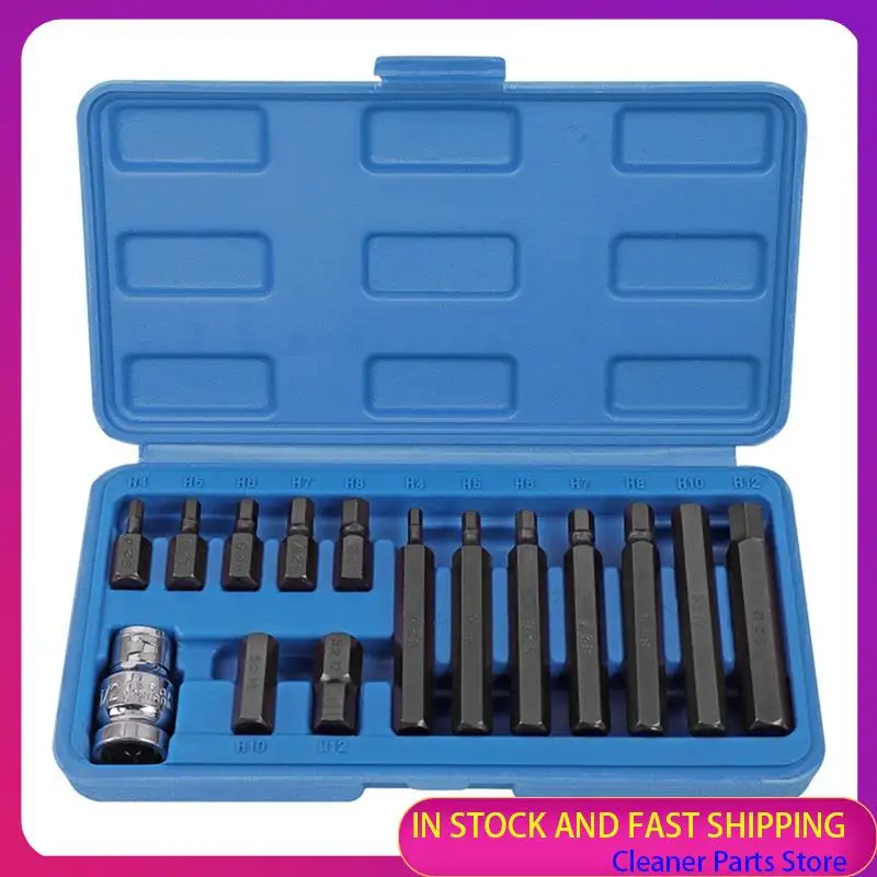 

ГОРЯЧАЯ ПРОДАЖА-15 шт., набор отверток с шестигранной головкой S2, черный и серебристый, металлический набор отверток с шестигранной звездой