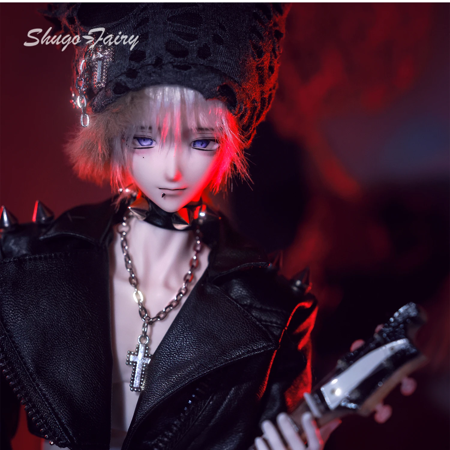 

Thasmin A Ball Jointed Doll 1/4 Handmade Punk Band Bassist FullSet Two-Dimensional Anime Metal Resin Figure ShugaFairy