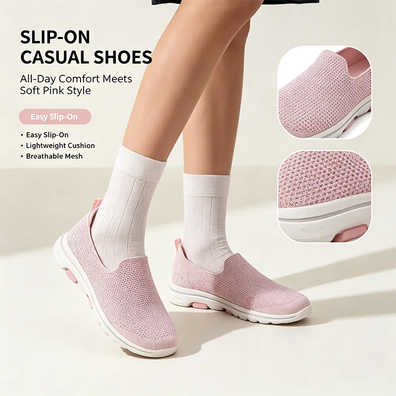 original-skechers-go-walk-5-women-slip-on-shoes-breathable-mesh-upper-ultra-lightweight-non-slip-sole-easy-wear-walking-casual