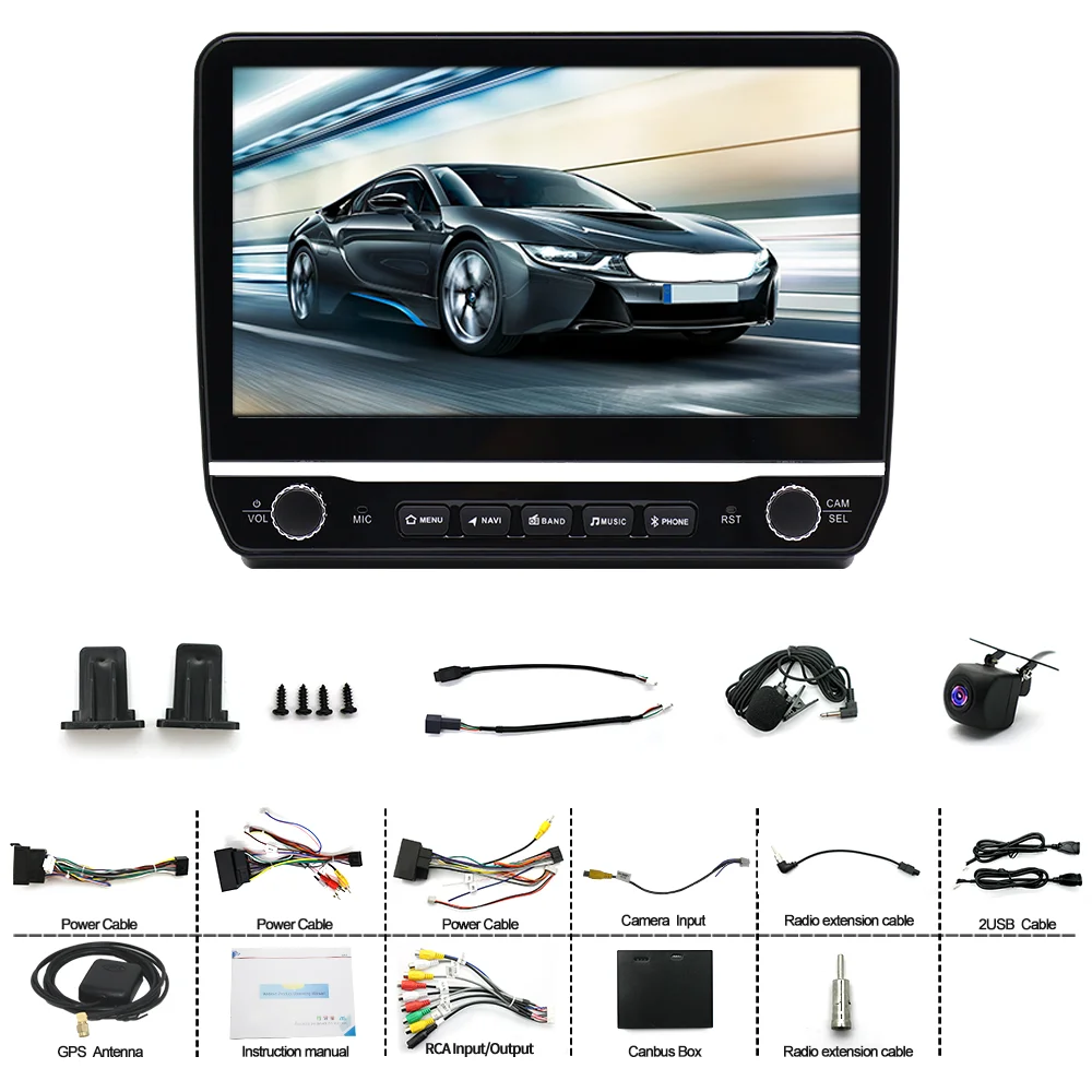 10'' autoradio voor Fiat Ducato Peugeot Boxer Citroën Jumper 2006-2023 Android 15 met GPS CarPlay Android Auto 2+64GB