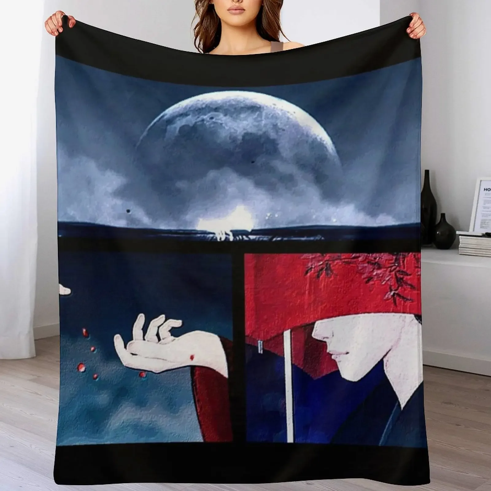 

Tale of the Nine Tailed collage Throw Blanket Plaid on the sofa Sofa Quilt Decorative Sofa Blankets