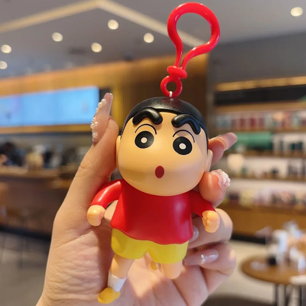 本物のクレヨンしんちゃんシリーズキーホルダーシンプルなファッション絶妙なトレンドバッグ車のペンダントキーチェーン装飾アクセサリーギフト