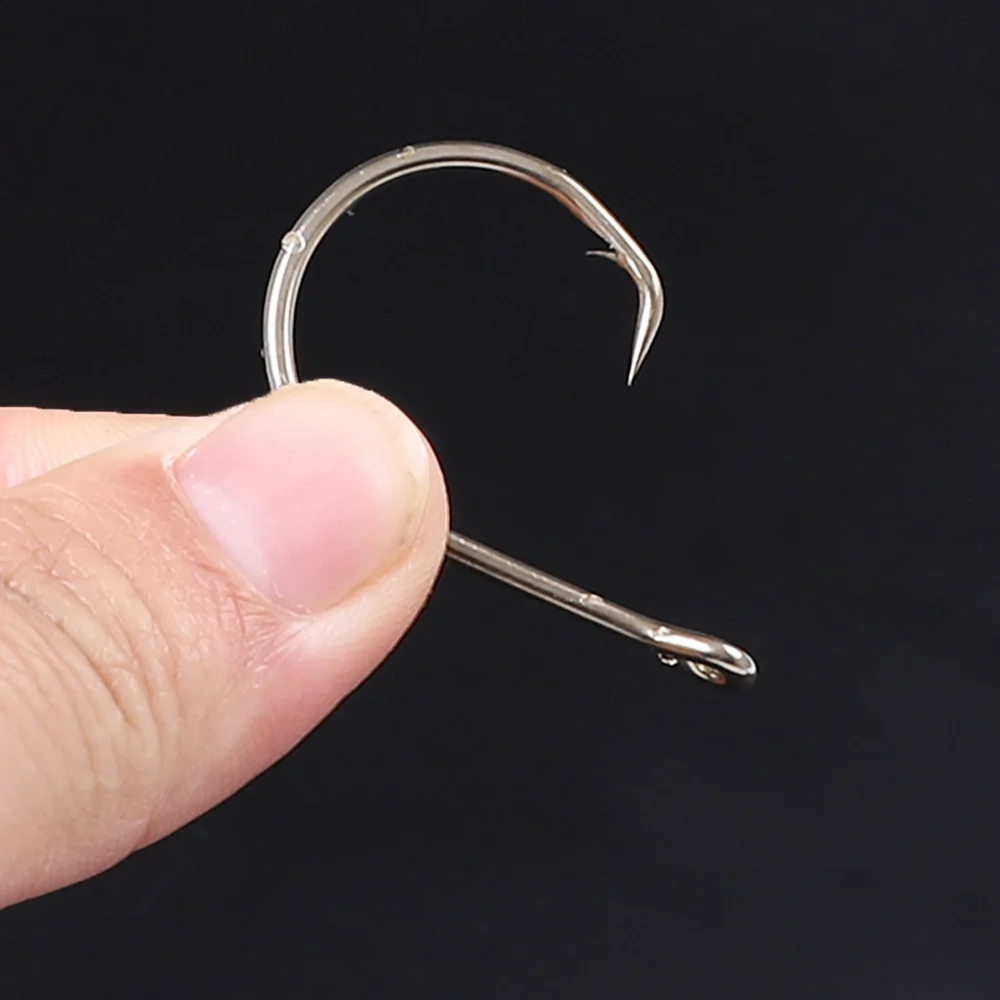 

Single Fishing Hook 5/0 Direct Sale High Carbon Steel Eagle Claw Saltwater Circle Hook FRN2007