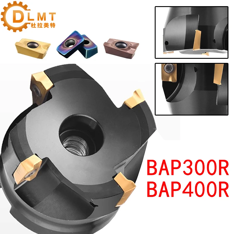 BAP300R BAP400R 50mm 63mm Face Milling Cutter Head BAP 400R FMB22 FMB27 FMB32 Tool Holder APMT1135 APMT1604 Insert Face End Mill