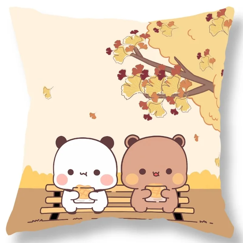 Cute Bear Bubu Dudu Pillowcase Kawaii Cartoon Animation Living Room Sofa Cushion Cover Bedroom Room Home Decoration Gift