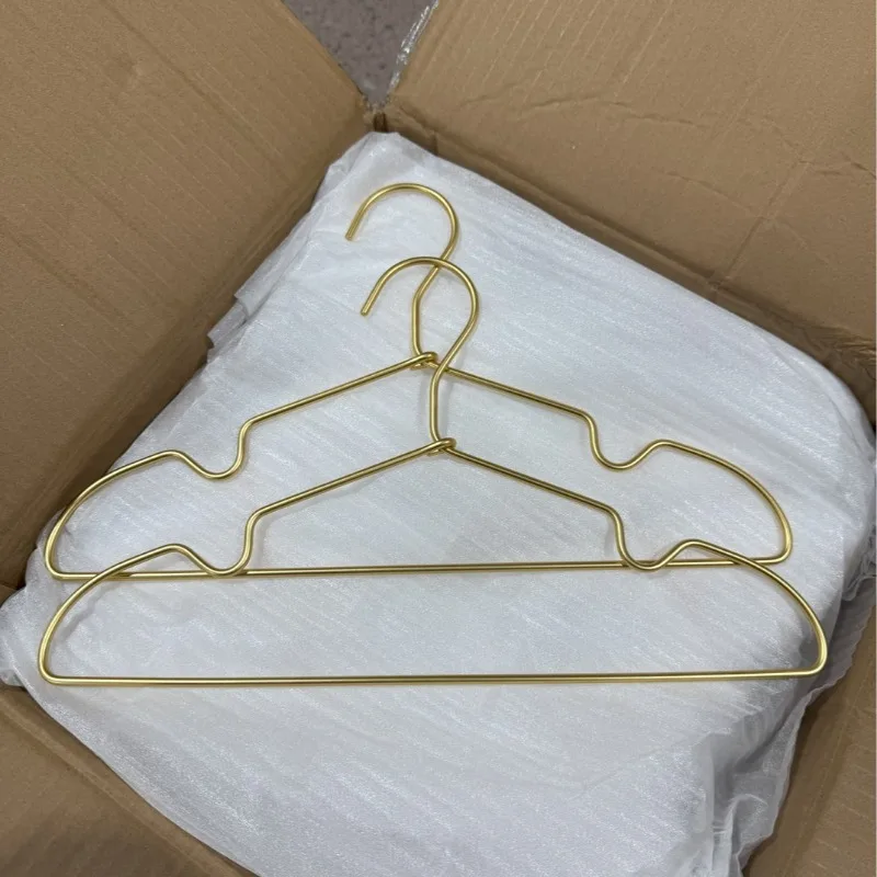 

5PCS Kids Aluminum Alloy Clothes Hangers Thickened Wire Minimalist Style Grooved Design Children Clothing Rack for Home Wardrobe