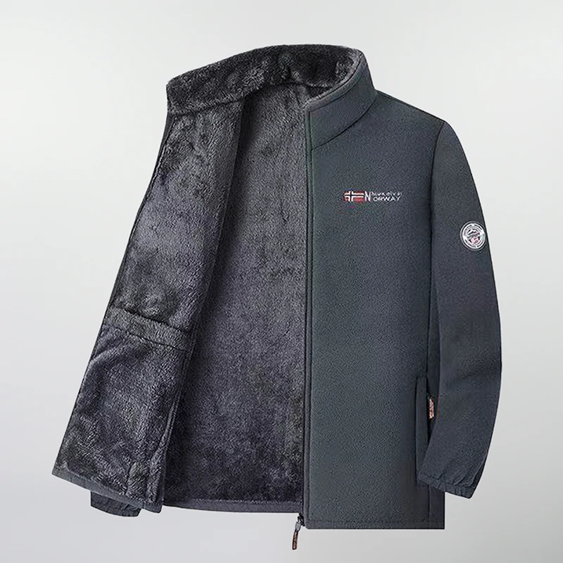 الرجال التكتيكية سوفتشيل الصوف التنزه هوديس لينة القطبية جاكيت من الصوف الرجال الشتاء Bomber سترة الرجال سميكة سترة هوديس #5