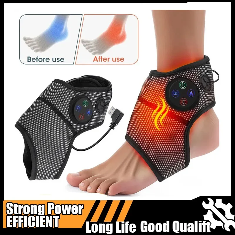 

Электрический массажер для лодыжки ног, вибрация, горячий компресс, умный воздушный давление, многофункциональный бандаж, инструмент для релаксации