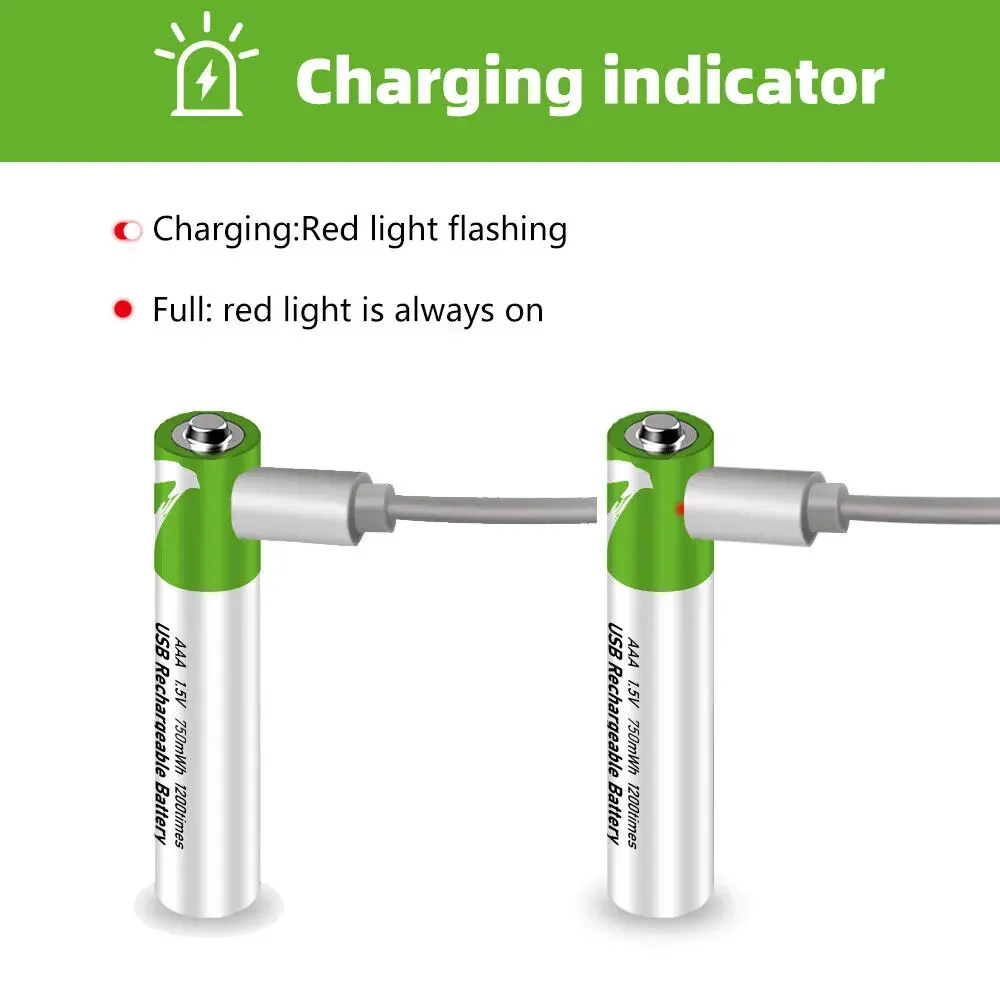 USB充電式リチウム電池,ケーブル付き,リモコン,ミニファン,電動玩具,1.5v,2600mah,4個