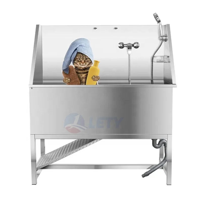 Petsproofing Manufacture  Pet Dog Grooming Bathtub 304 Stainless Steel Chinese Pet Cleaning & Grooming Products