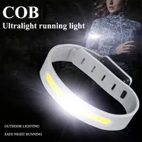 Portable Outdoor Sports Night Running Light Night Safety Warning Light Multifunctional Wrist Light Waterproof USB Flashlight