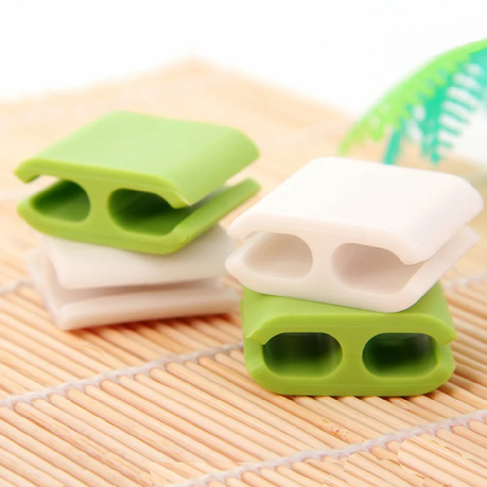 

6Pcs Silicone Cable Organizer Adhesive Cable Clips Wire Holder for Desktop Cord Management Power Cords USB Chargers Audio