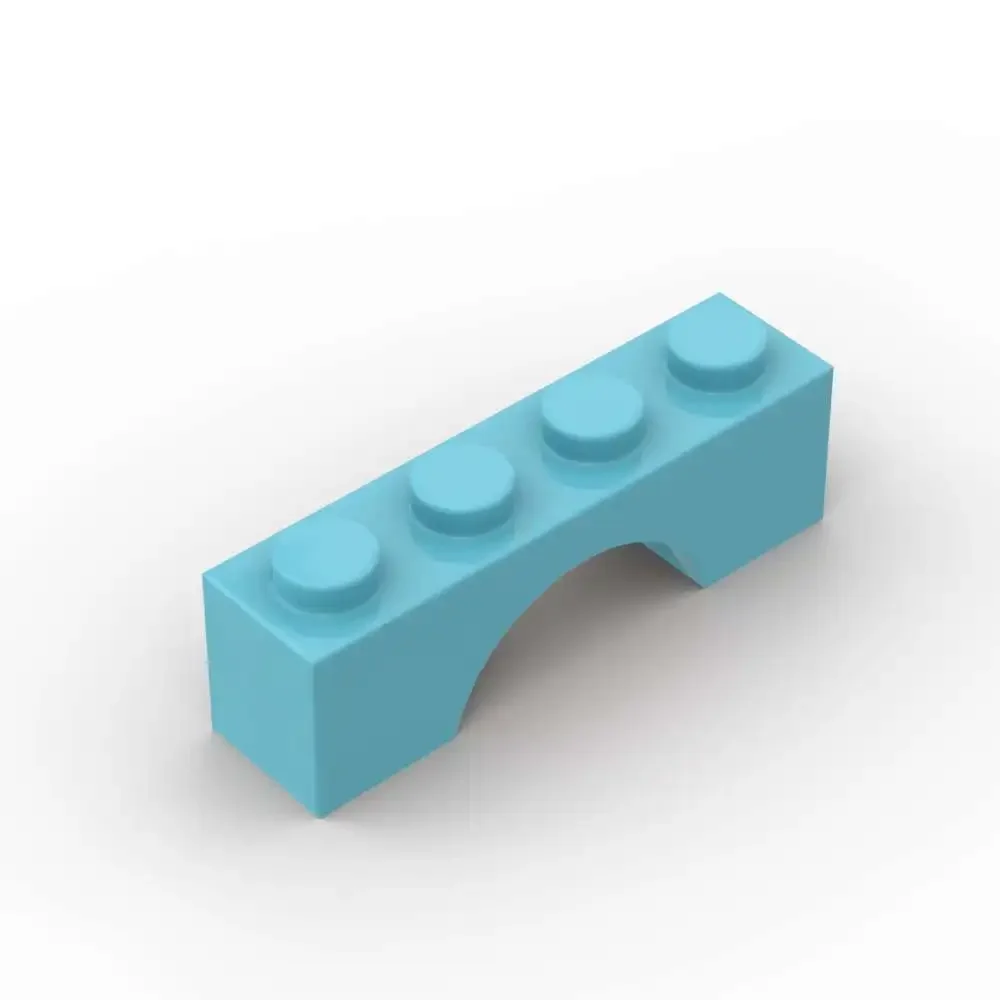 MOC 10 قطعة جزء الطوب 3659 1x4 مجموعة مكعبات البناء المقوسة جسر البيت القلعة الإبداعية الجسيمات لغز لتقوم بها بنفسك لعبة عيد ميلاد طفل هدية