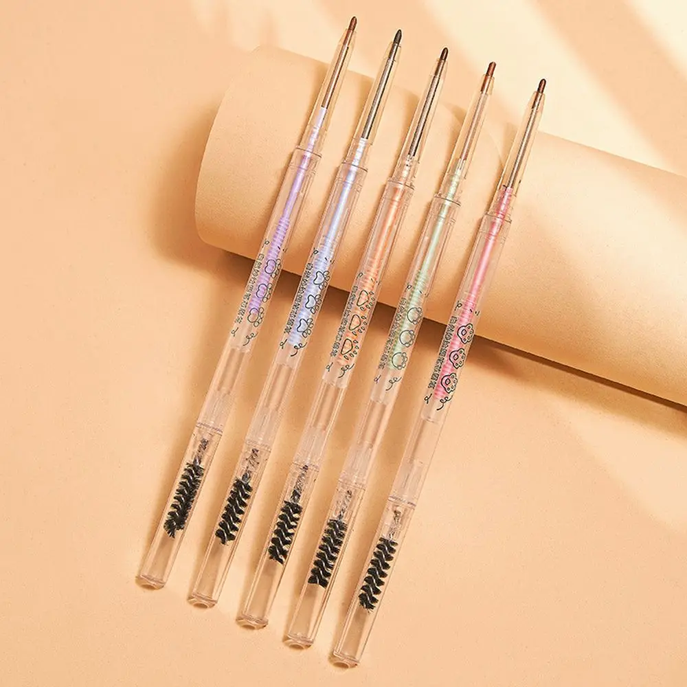 Lasting Sweatproof Sketch Natural Makeup Tool Slim Head Eyebrow Pencil with Brushes Brow Definer Eyebrow Liner Eye Brow Pen