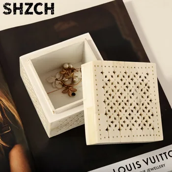 India India imported retro handmade beef bone splicing jewelry box storage American light luxury ornament decoration - Aliexpress Deal