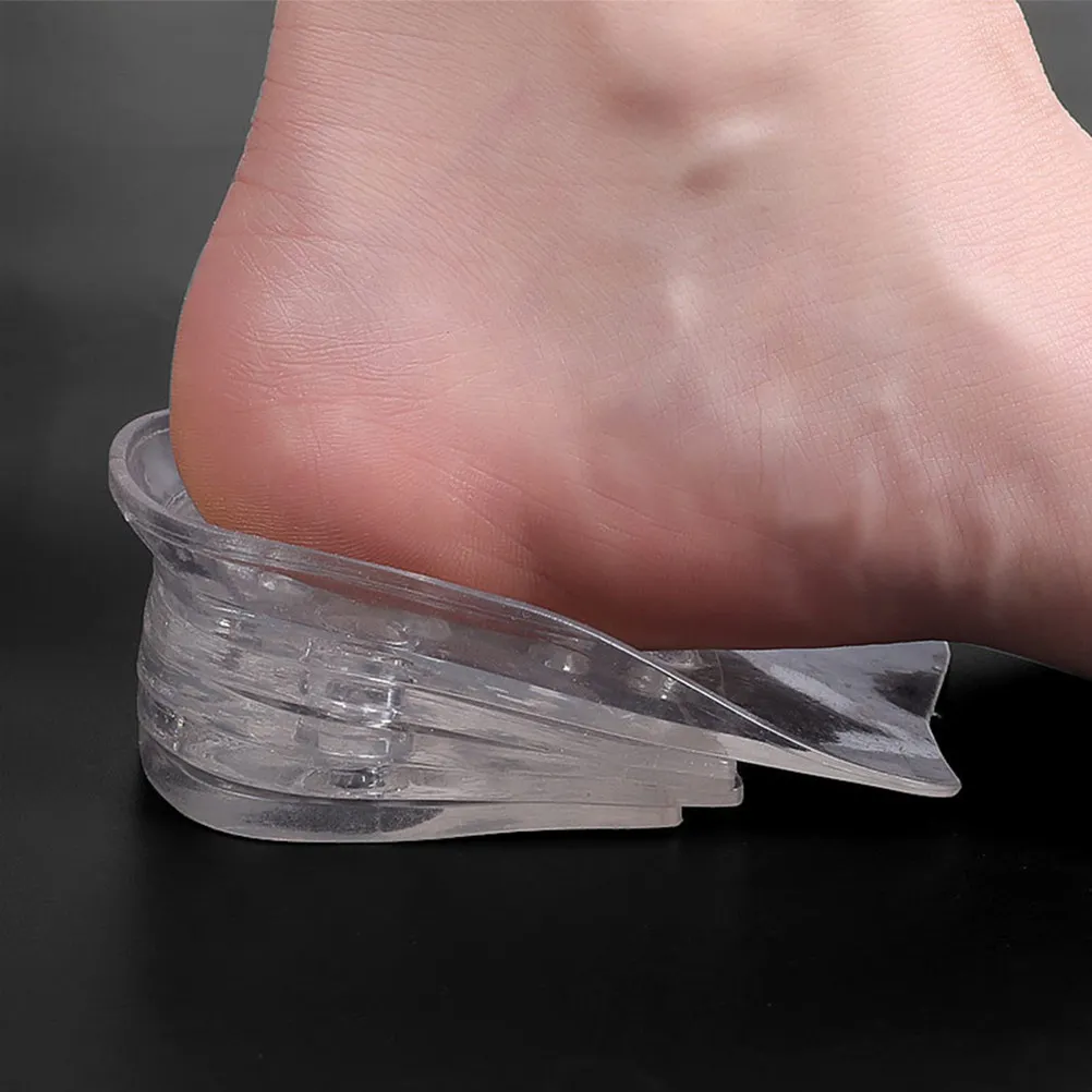 1Pair Height Increase Insoles 3Cm Adjustable Ergonomic Heel Lifts for Women Men High Heels Loafers Boots Flats Sneakers