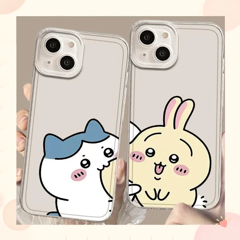 Chiikawa Usagi Hachiware Phone IPhone case suit for IPhone series 11 12 13 14 15 Pro Plus Promax Cute kawaii Anime Cartoon