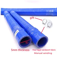 Manguera de silicona universal para conexión automotriz ID16-110mm, manguera de silicona con alambre de acero, tubo de radiador, tubo de admisión de turbina automotriz