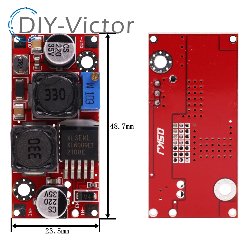 Boost Buck DC-DC Adjustable Step Up Down Converter XL6009 Power Supply Module 20W 5-32V to 1.2-35V High Performance Low Ripple