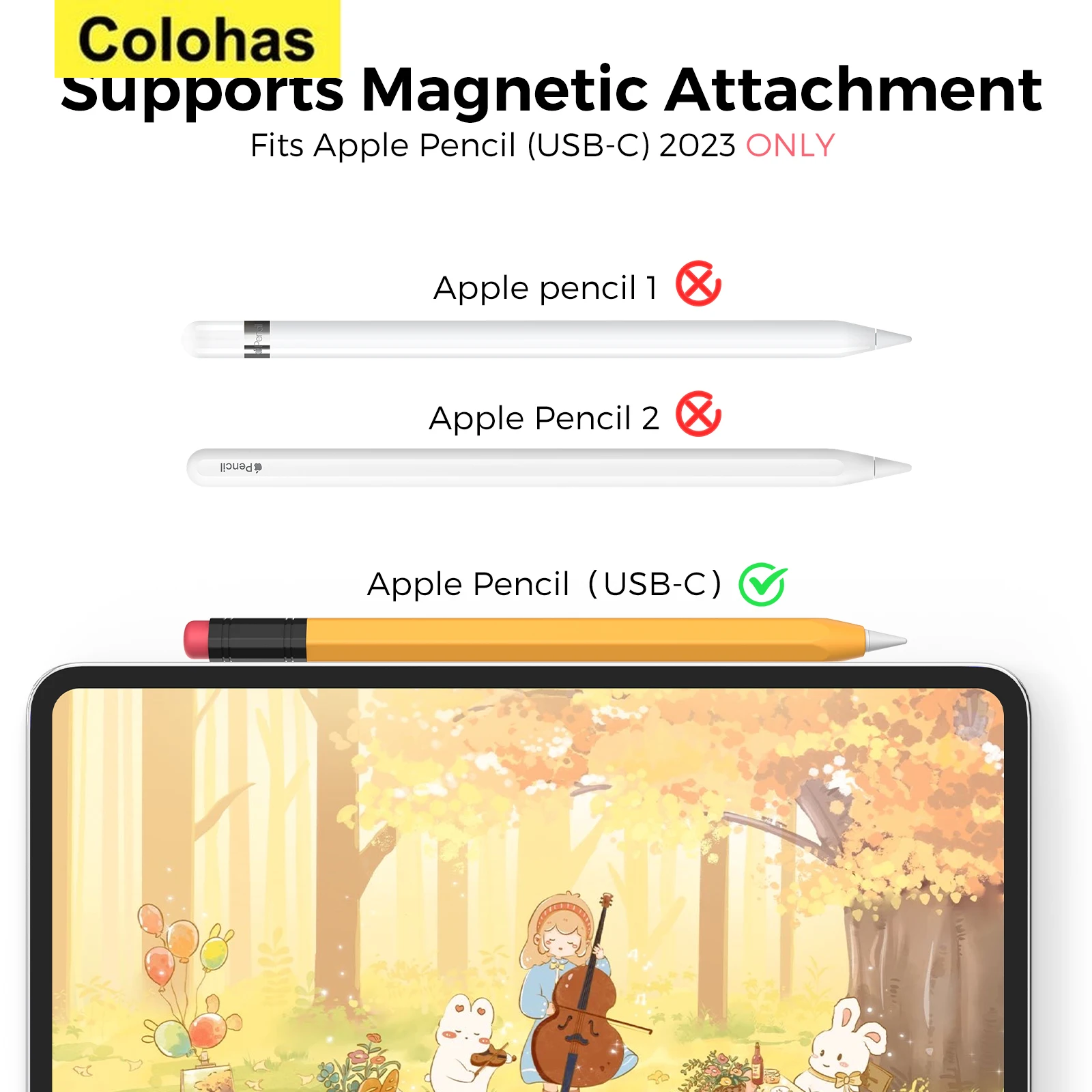 Silicone Protective Cover for Apple Pencil 3 USB C for IPad Air Ipad Pro12.9 Pencils Case USB C Type-C Pencil Anti-fall