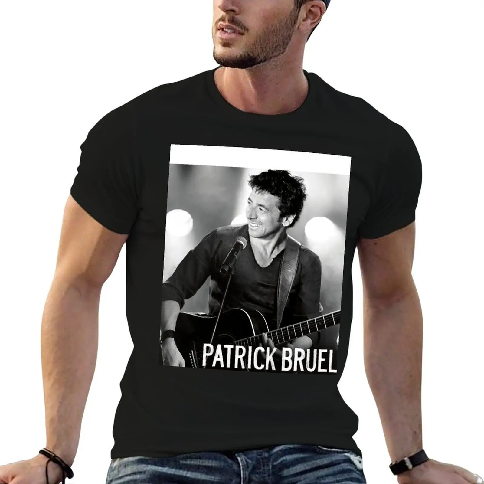 Футболка thighaag Patrick Bruel Show Tour TOURNEE en ACOUSTIQUE 2022, мужская футболка с индивидуальным принтом, дизайнерская футболка